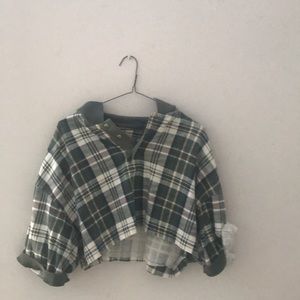 DIY cropped Bass XL cotton button t-shirt